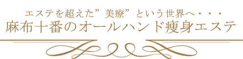 エステを超えた”美療”という世界へ・・・麻布十番のオールハンド痩身エステ